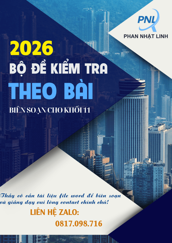 Bộ đề kiểm tra theo bài học môn Toán 11 học kì 1 chương trình mới