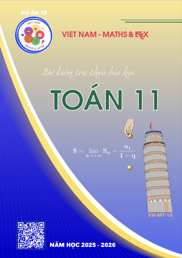Bộ đề kiểm tra theo bài học môn Toán 11 học kì 1 có đáp án