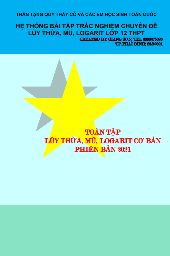 Toàn tập lũy thừa, mũ và logarit cơ bản