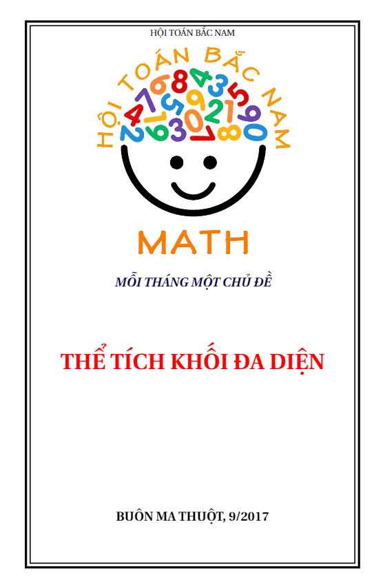 Chuyên đề thể tích khối đa diện – Phạm Thu Hiền