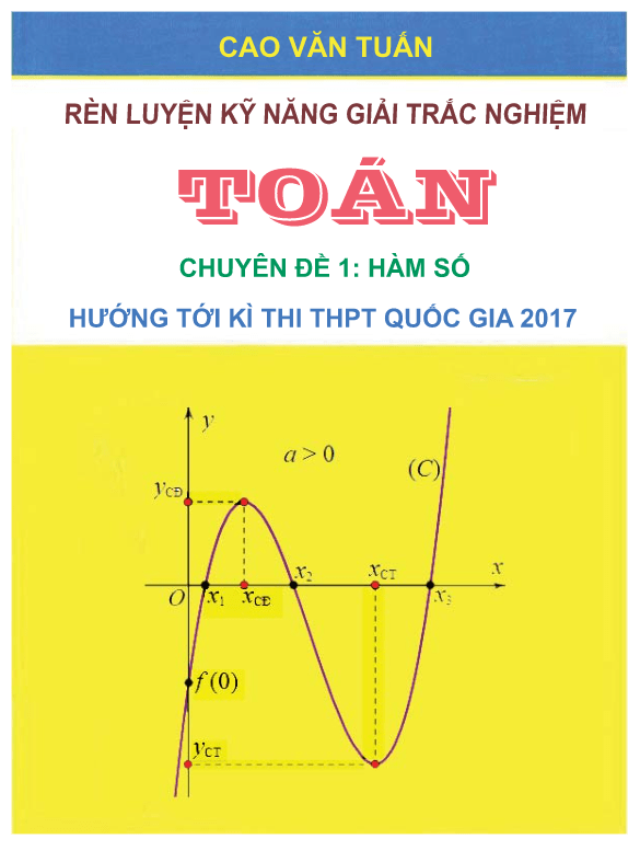 Rèn luyện kỹ năng giải trắc nghiệm chuyên đề hàm số – Cao Văn Tuấn