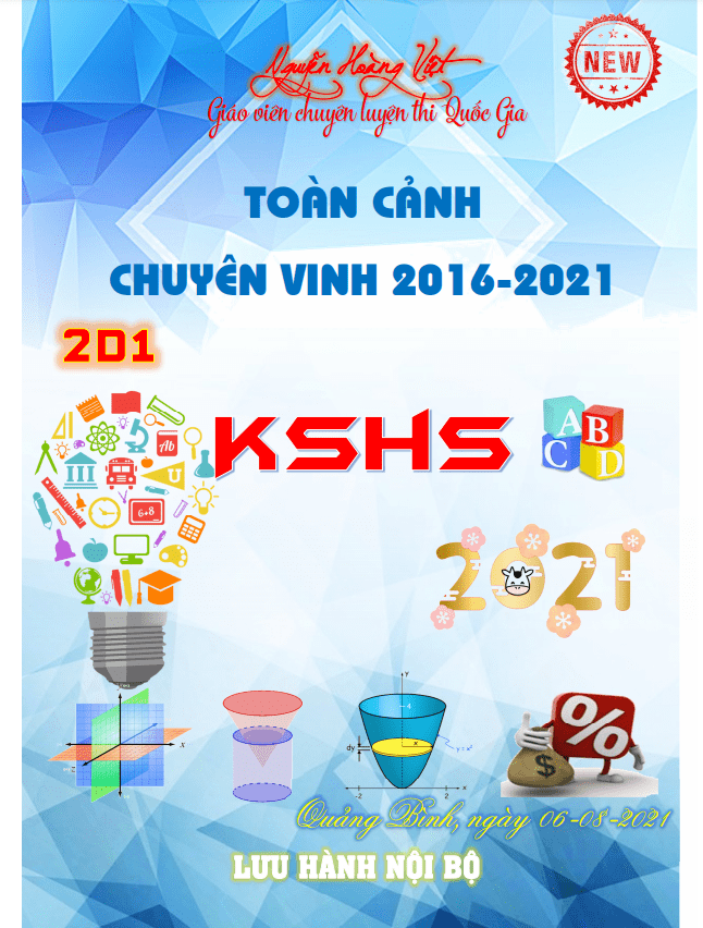 Bài toán hàm số trong đề thi thử Toán THPT chuyên ĐH Vinh – Nghệ An (2016 – 2021)