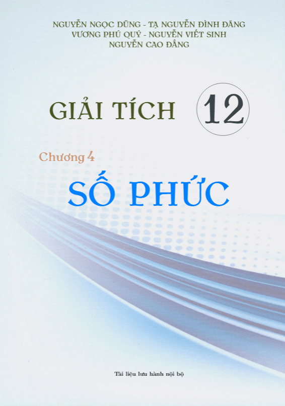 Bài tập trắc nghiệm số phức có đáp án