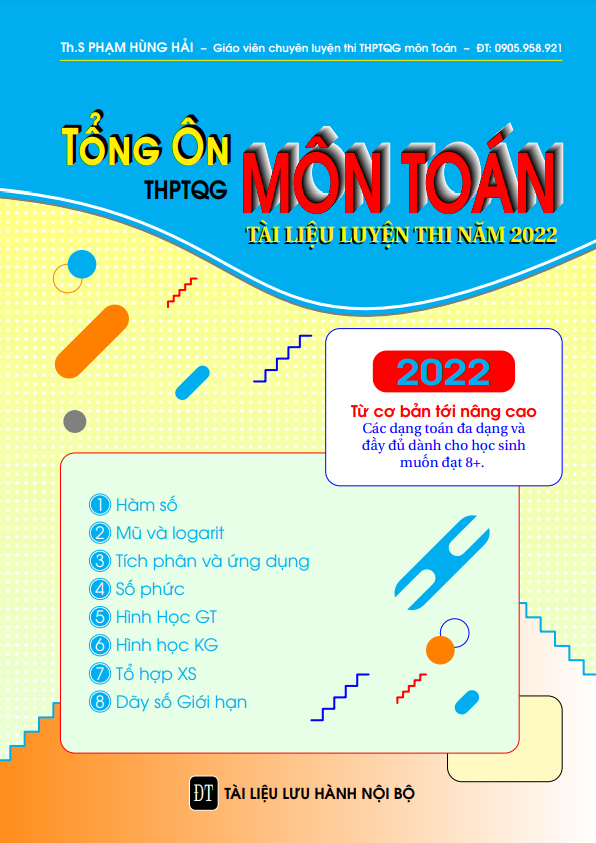 Tổng ôn 50 dạng toán thi tốt nghiệp THPT năm 2022 môn Toán